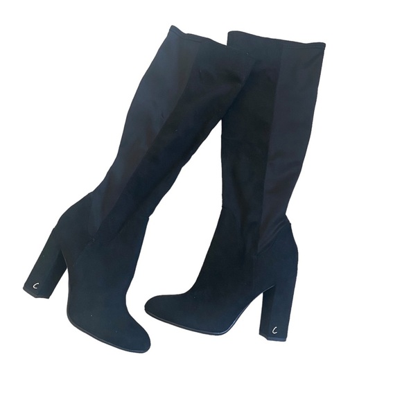 New! circus sam edelman calf boot elastic w heel clarimont size 6 black - Picture 2 of 16